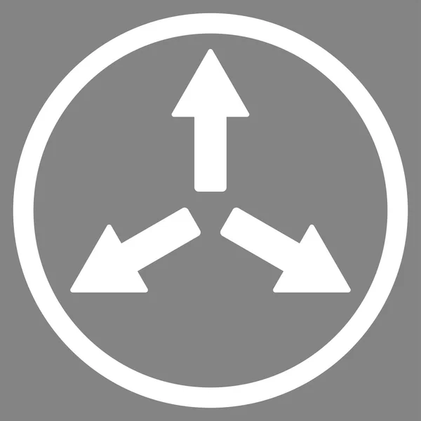 Pfeile erweitern rundes Symbol — Stockvektor