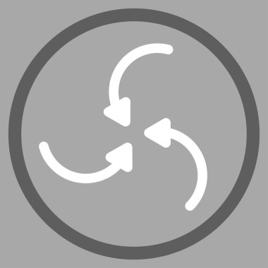 Girdap okları simge yuvarlak