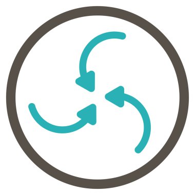 Girdap okları simge yuvarlak