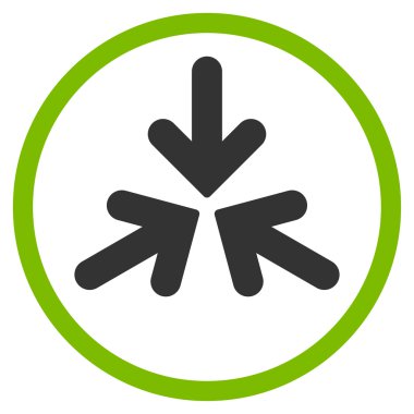 Üçlü Collide okları yuvarlak simge