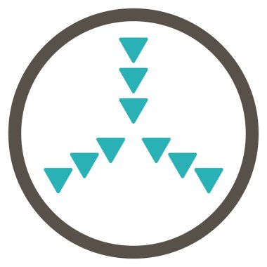 Yön içinde simge yuvarlak