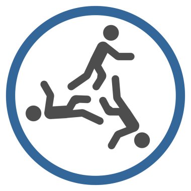 Hareketli erkekler simgesi yuvarlak