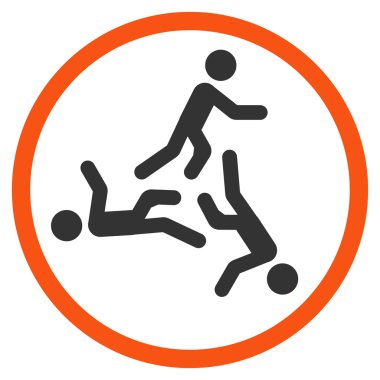 Hareketli erkekler simgesi yuvarlak