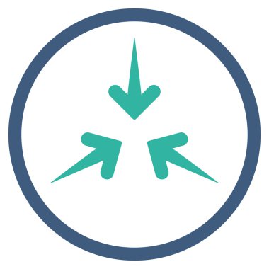 Etkisi okları simge yuvarlak