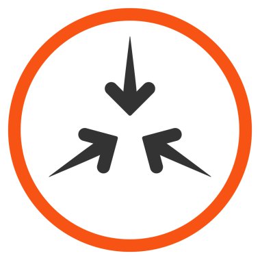 Etkisi okları simge yuvarlak