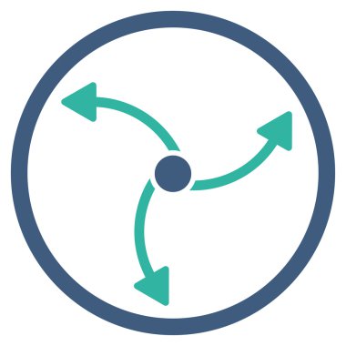 Girdap yön yuvarlak simge