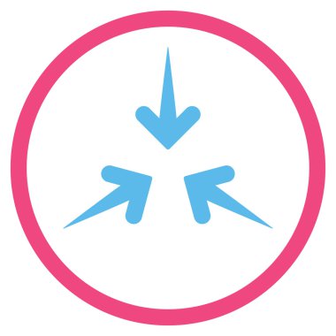 Etkisi okları simge yuvarlak