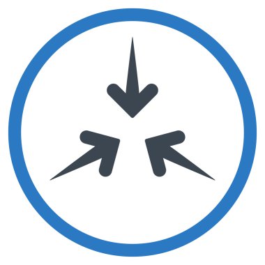 Etkisi okları simge yuvarlak