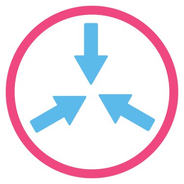 Oklar yuvarlak simge collide