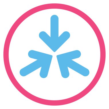 Üçlü Collide okları yuvarlak simge