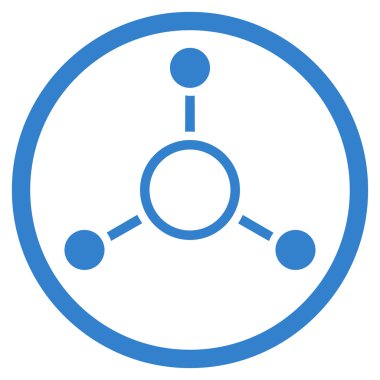 Radyal yapısı yuvarlak simge