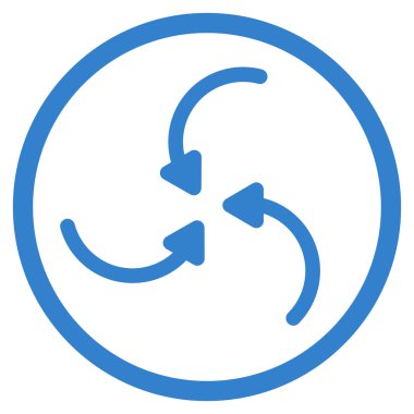 Girdap okları simge yuvarlak