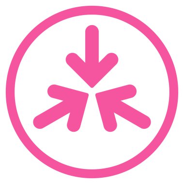 Üçlü Collide okları yuvarlak simge