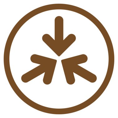 Üçlü Collide okları yuvarlak simge