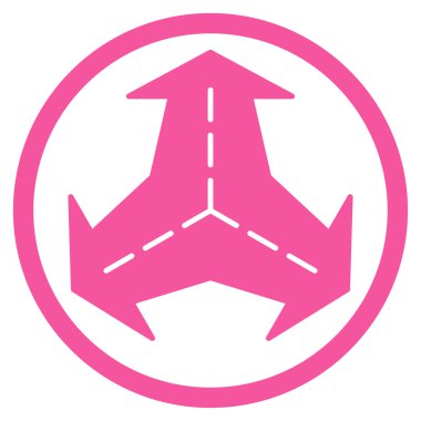 Kavşak yön yuvarlak simge