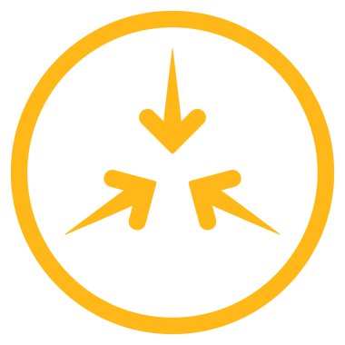 Etkisi okları simge yuvarlak