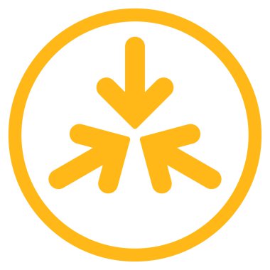 Üçlü Collide okları yuvarlak simge