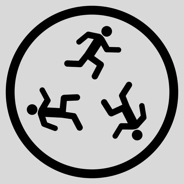 Икона "Бегущие люди" — стоковый вектор