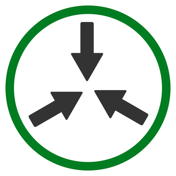 碰撞箭头圆形的图标 — 图库矢量图片