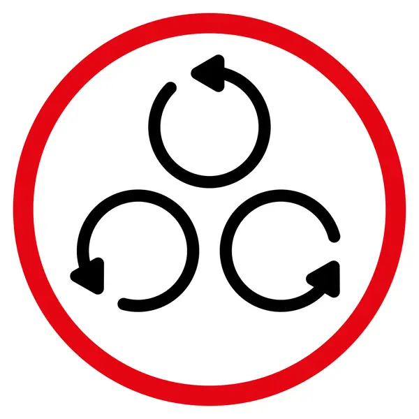 Icono redondeado de rotación — Vector de stock