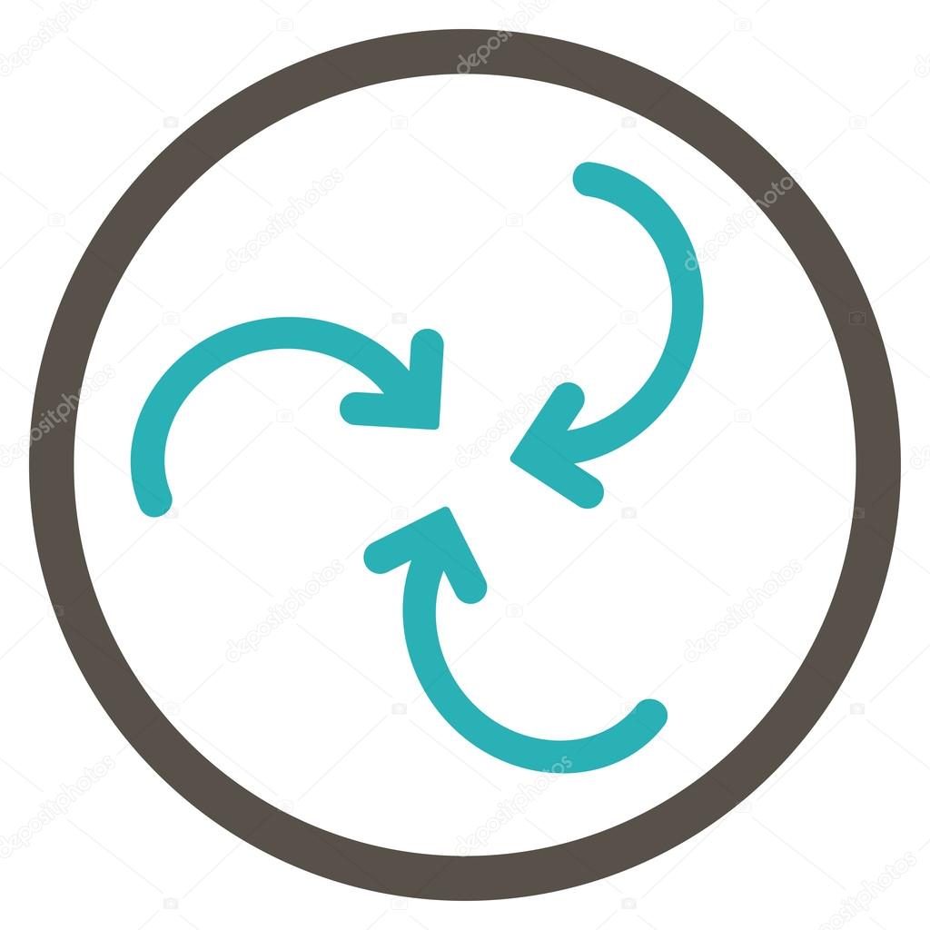 Whirl Arrows Rounded Icon