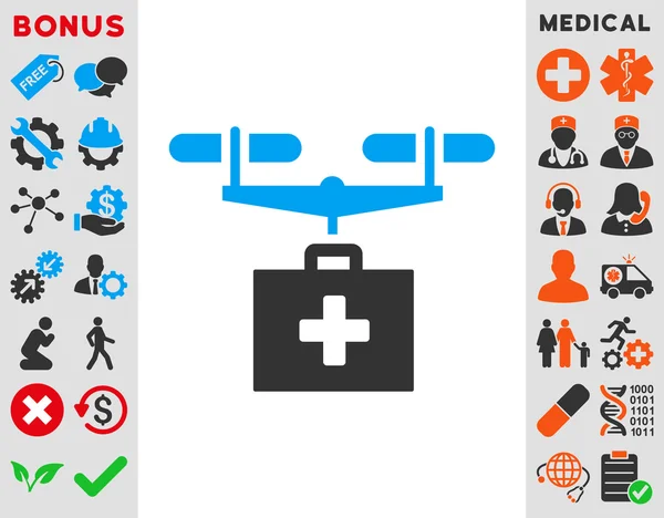 Icono de entrega de drones de drogas — Foto de Stock