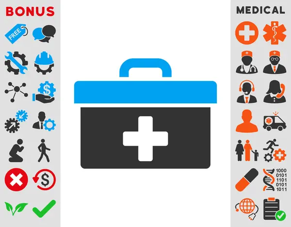 Icono de caja de herramientas de primeros auxilios — Foto de Stock