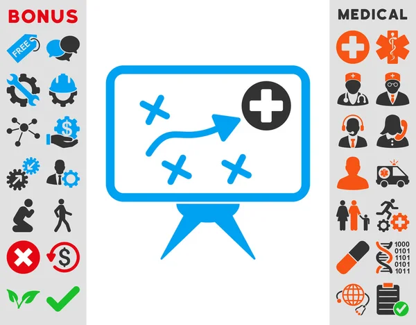 Gezondheid strategie pictogram — Stockfoto