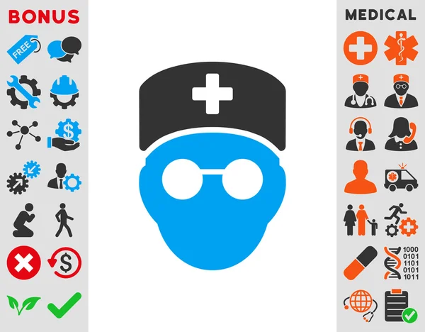 Medic Head Icon — Stock Photo, Image