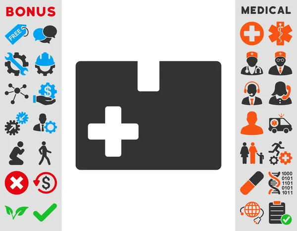 Ikona pola medyczne — Zdjęcie stockowe