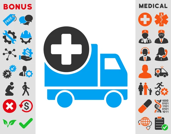 Icona di consegna medica — Foto Stock