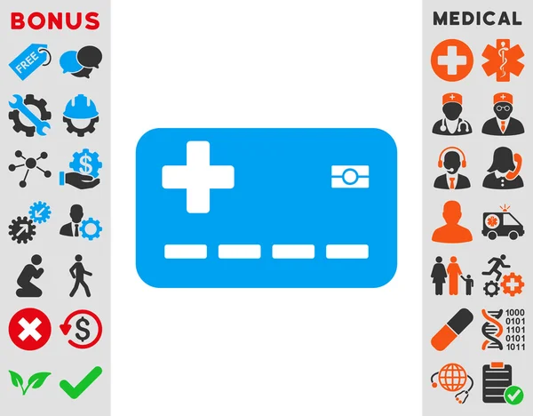 Ziekteverzekeringskaart pictogram — Stockfoto