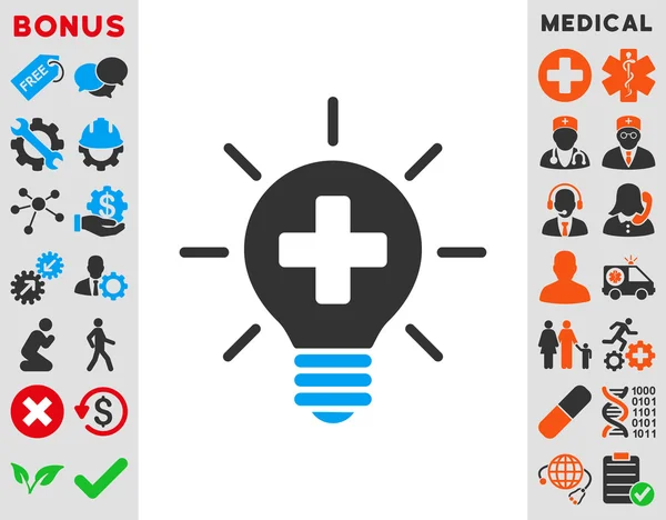 Lampy medyczne ikona — Zdjęcie stockowe