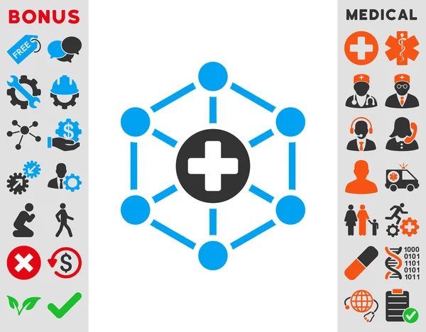 Medical Network Icon — Stock Photo, Image