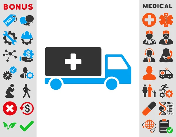 Icona spedizione medica — Foto Stock