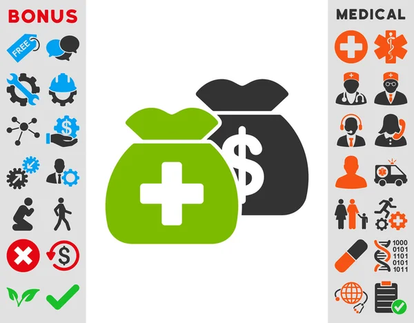 Health Care Funds Icon — Stock Photo, Image