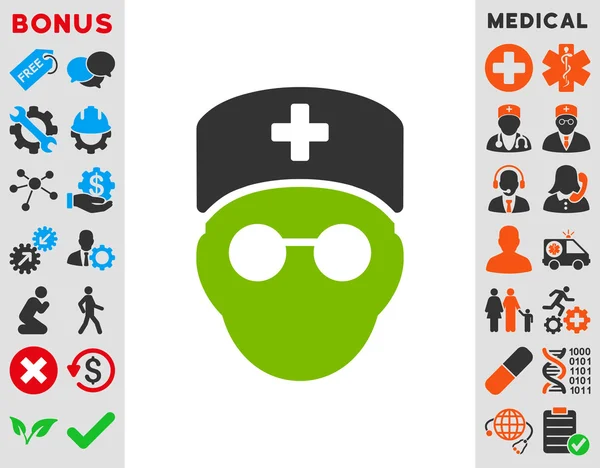 Medic Head Icon — Stock Photo, Image