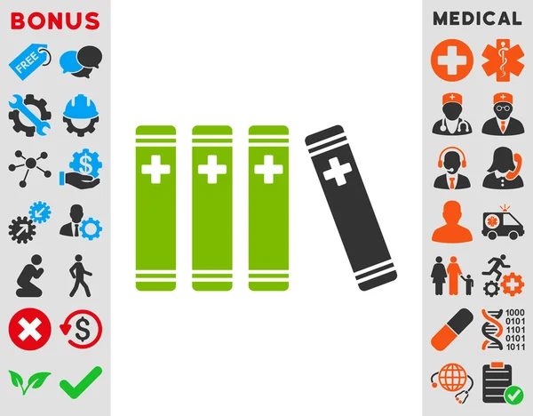 의료 책 아이콘 — 스톡 사진