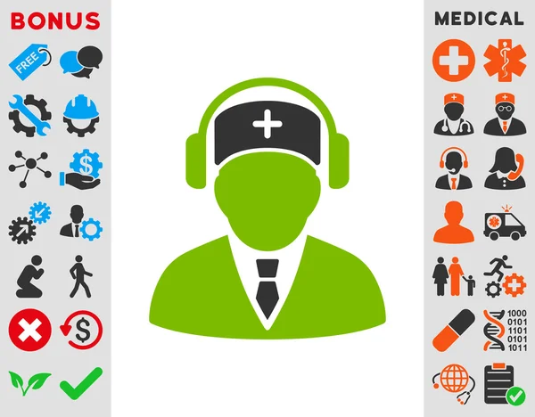 Medische Call Center Pictogram — Stockfoto