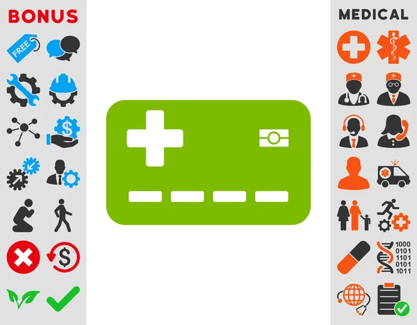 Carte d'assurance médicale Icône — Photo