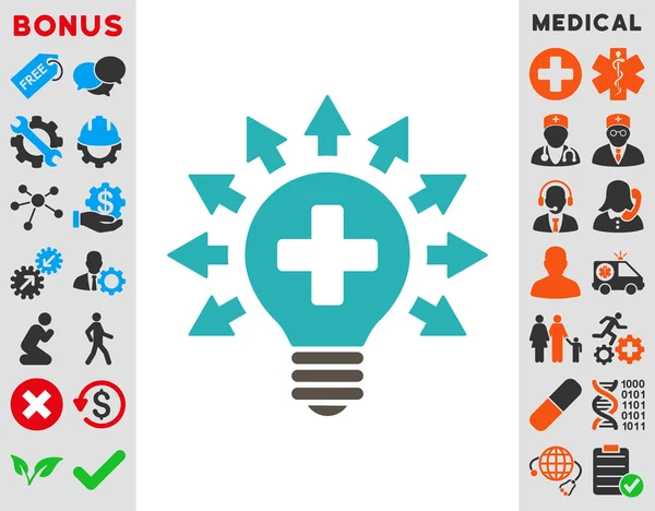 Ontsmetting Lamp pictogram — Stockfoto