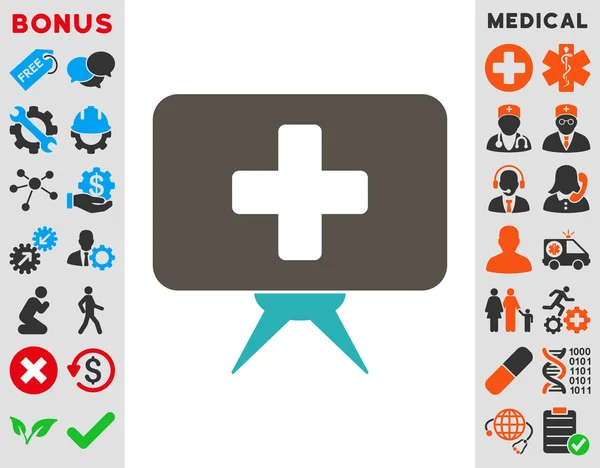 Ícone de Apresentação de Cuidados de Saúde — Fotografia de Stock