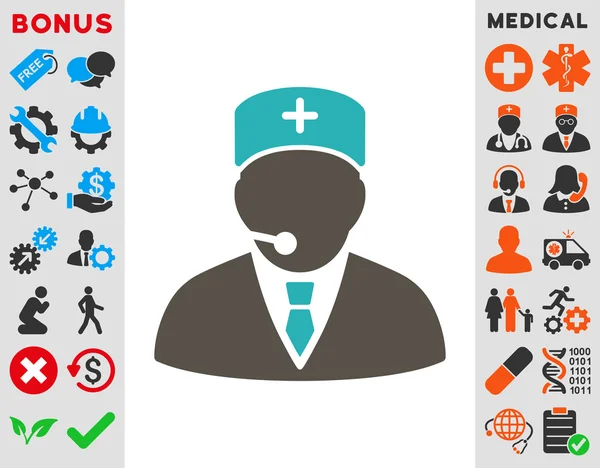 Medische Manager pictogram — Stockfoto