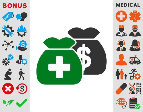 Health Care Funds Icon — Stock Photo, Image