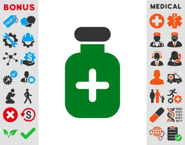 Icono del vial de medicación —  Fotos de Stock