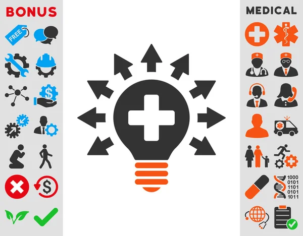 Ontsmetting Lamp pictogram — Stockfoto