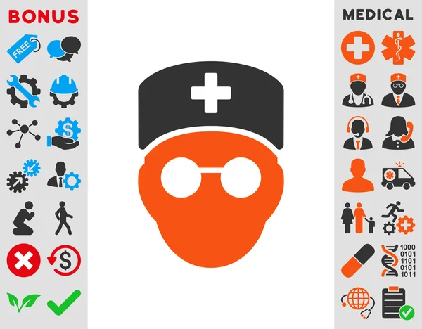 Medic Head Icon — Stock Photo, Image