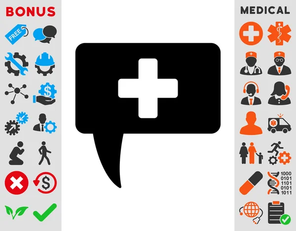 Medische antwoord pictogram — Stockfoto