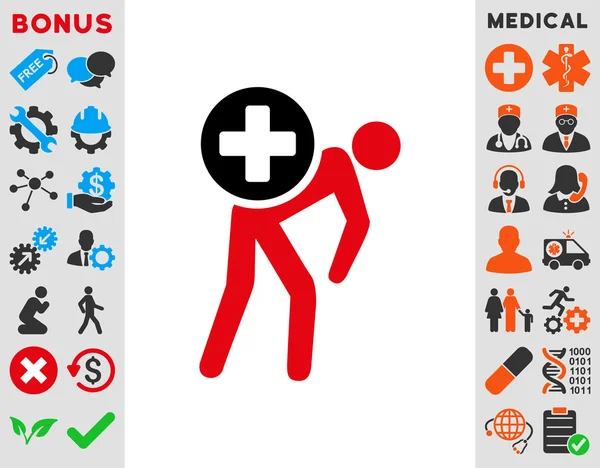 Medicatie Courier pictogram — Stockfoto