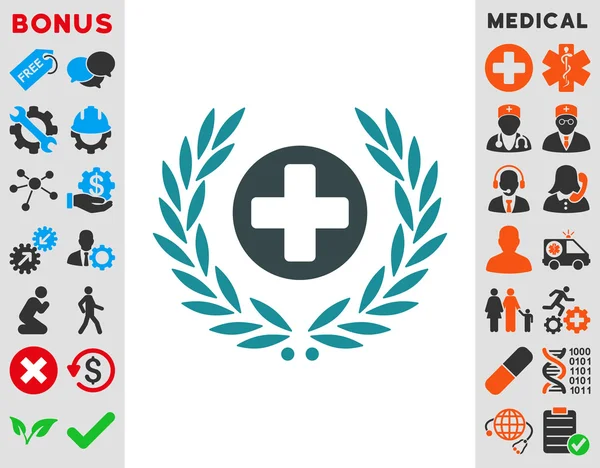 Health Care Embleme Icon — Stock Photo, Image